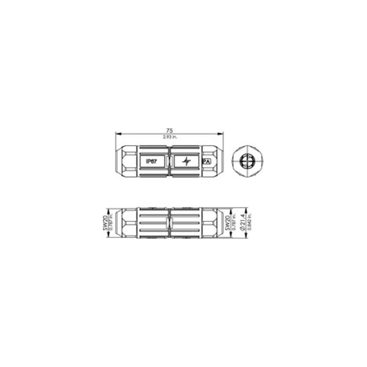 Telegärtner Kabelverbinder IP67 VM-Pro 8-8 Cl.FA 100007547