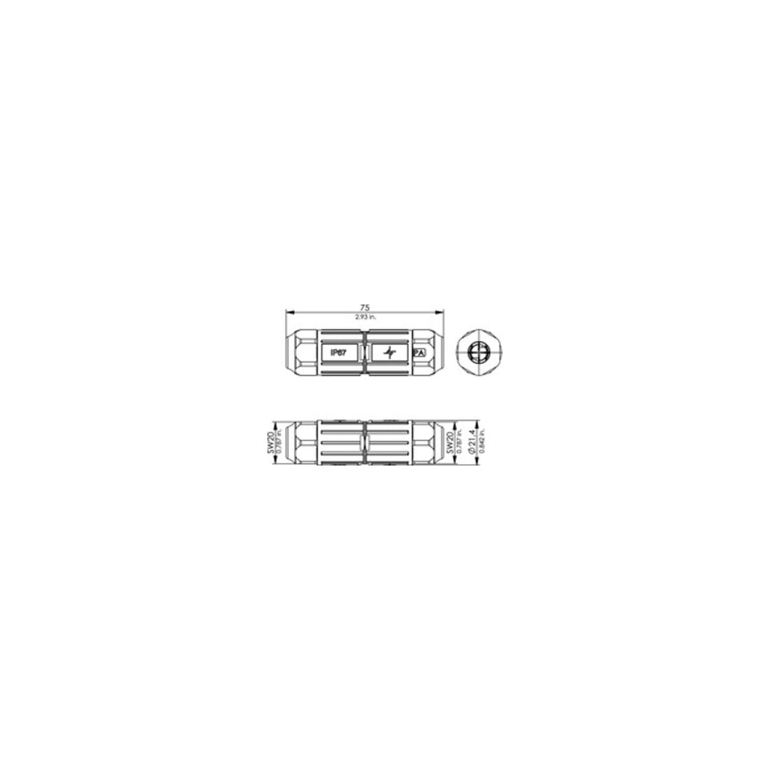 Telegärtner Kabelverbinder IP67 VM-Pro 8-8 Cl.FA 100007547