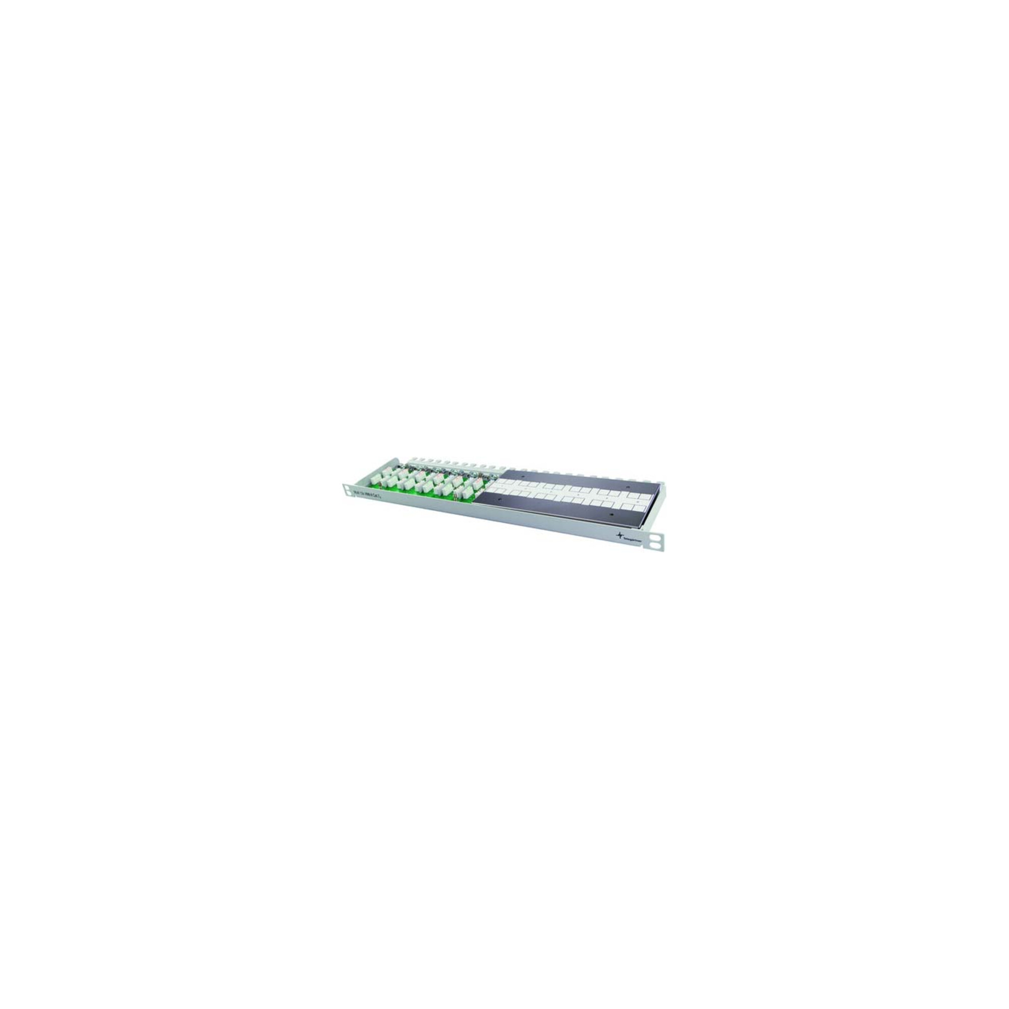 Telegärtner Kabelverbinder Multi 12x Cat.7, 19", RAL7035 12xVM8-8