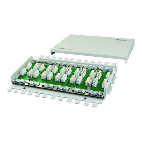 Telegärtner Kabelverbinder Multi 6x Cat.7, AP, RAL7035 100023275