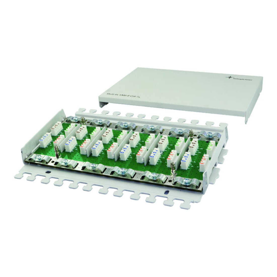 Telegärtner Kabelverbinder Multi 6x Cat.7, AP, RAL7035 100023275
