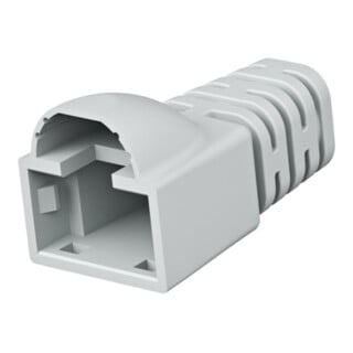 Telegärtner Knickschutztülle MP8 FS grau Ø 6,3 mm mit Rasthebelschutz
