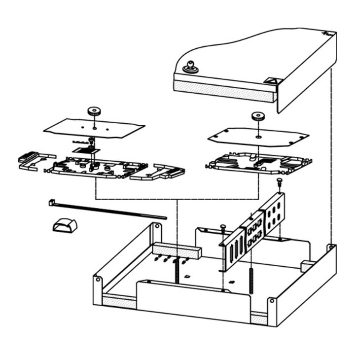Telegärtner LWL-Mini-Wandverteiler B/H/T 320x280x54mm 100022178