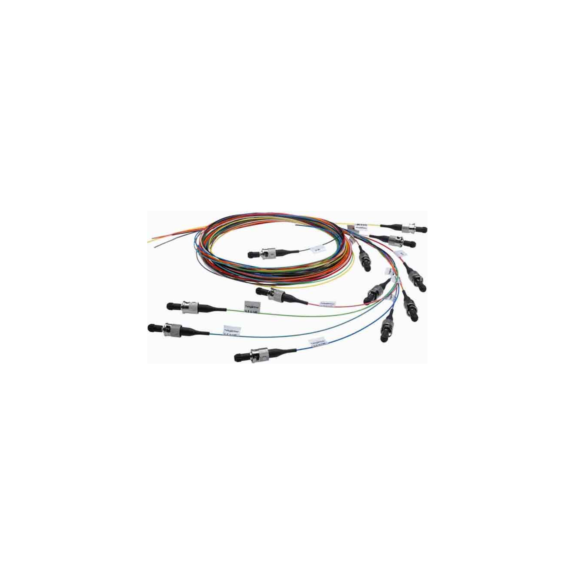 Telegärtner LWL Pigtail-Set 12xLC türkis G50 OM3 TN-PS-12LC-50-OM3