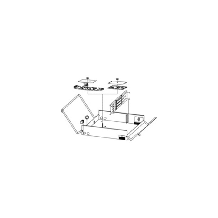 Telegärtner LWL-Wandverteiler B/H/T 440x440x95mm 100022176