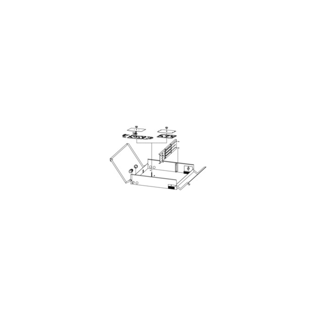 Telegärtner LWL-Wandverteiler B/H/T 440x440x95mm 100022176