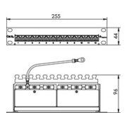 Telegärtner Mini PatchPanel Cat.6A MPP12-HS K 100007002-2