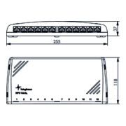 Telegärtner Mini-Verteiler Cat6A MPD12-HS K apws 100006997-2