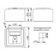 Telegärtner Modul-Aufnahme AP 80x80 1fach aws leer 100021381-5