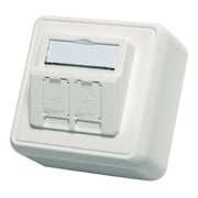 Telegärtner Modul-Aufnahme AP 80x80 2fach aws leer 100021382-2
