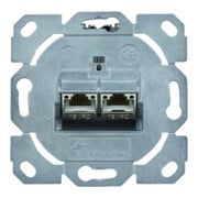 Telegärtner Modulaufnahme AMJ-S 2fach UP/0flex Cat6A T568A 100022964-2
