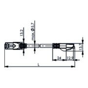 Telegärtner Patchkabel F/UTP 5E gr 10,0m HF 100009080-4
