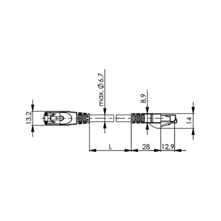 Telegärtner Patchkabel PROFINET Cat.5 1,0m grün PUR STX