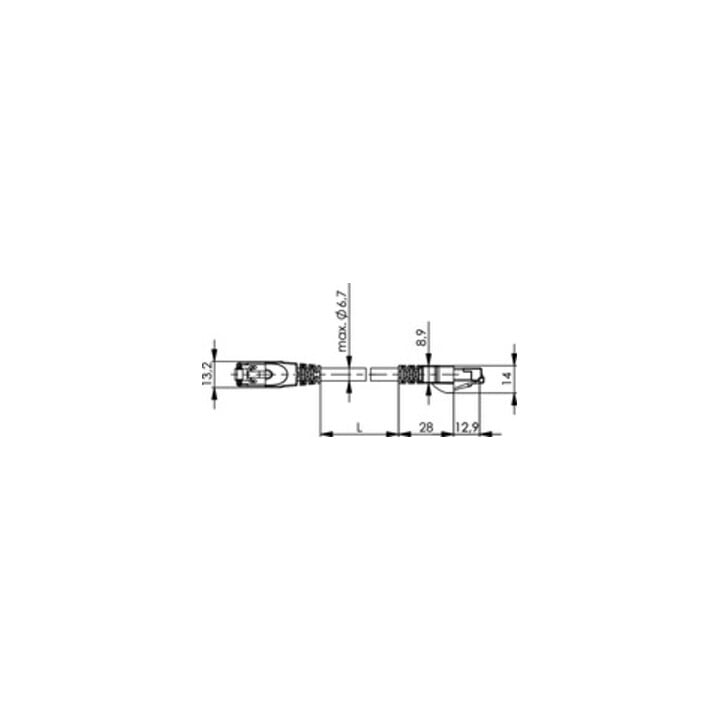 Telegärtner Patchkabel PROFINET Cat.5 1,0m grün PUR STX