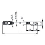 Telegärtner Patchkabel S/FTP 6A ge 2,0m 100008266-2