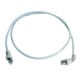 Telegärtner Patchkabel S/FTP 6A grau 0,5m 1x90°
