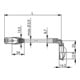 Telegärtner Patchkabel S/FTP 6A grau 0,5m 1x90°