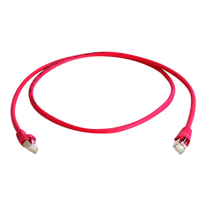 Telegärtner Patchkabel S/FTP 6A rot 1,0m