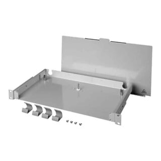 Telegärtner Patchpanel-LWL 19Z 1HE ohne Frontplatte grau