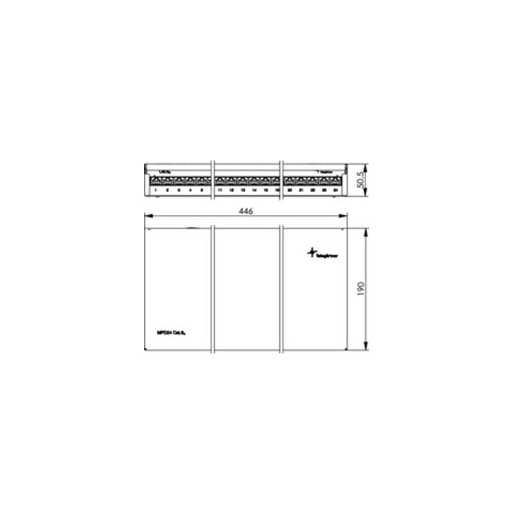 Telegärtner PatchPanel MPD24-HS K AP Cat.6A rws 100007019