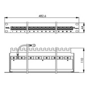 Telegärtner PatchPanel MPP24-HS Cat.6A RAL 9005 sw 100007034-4