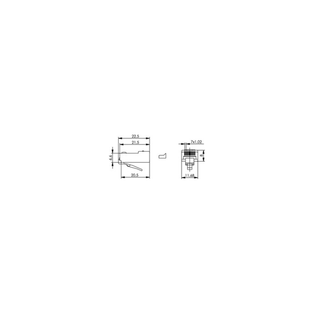 Telegärtner RJ45-Stecker MP8 100023025