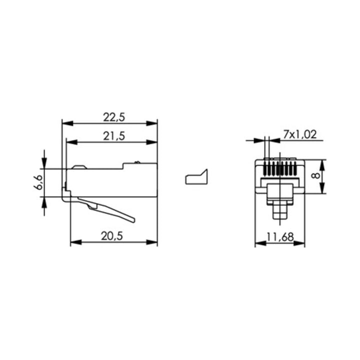 Telegärtner RJ45-Stecker MP8 100023025