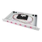 Telegärtner Spleißbox bestückt 24xLCD 50/125OM4 1HE TNSB-Be-24LCD-50-OM4-3