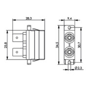 Telegärtner ST/SC-Dupl.Adapter MM+SM Einschn.o Schr.mont. 100007267-2