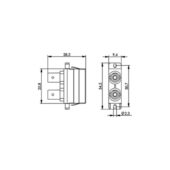 Telegärtner ST/SC-Dupl.Adapter MM+SM Einschn.o Schr.mont. 100007267