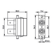 Telegärtner ST/SC-Dupl.Adapter MM+SM Einschn.o Schr.mont. 100007267-4