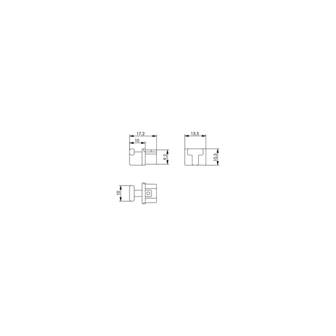 Telegärtner Staubschutzkappe f.RJ45-Bu,alpinweiss 100021266