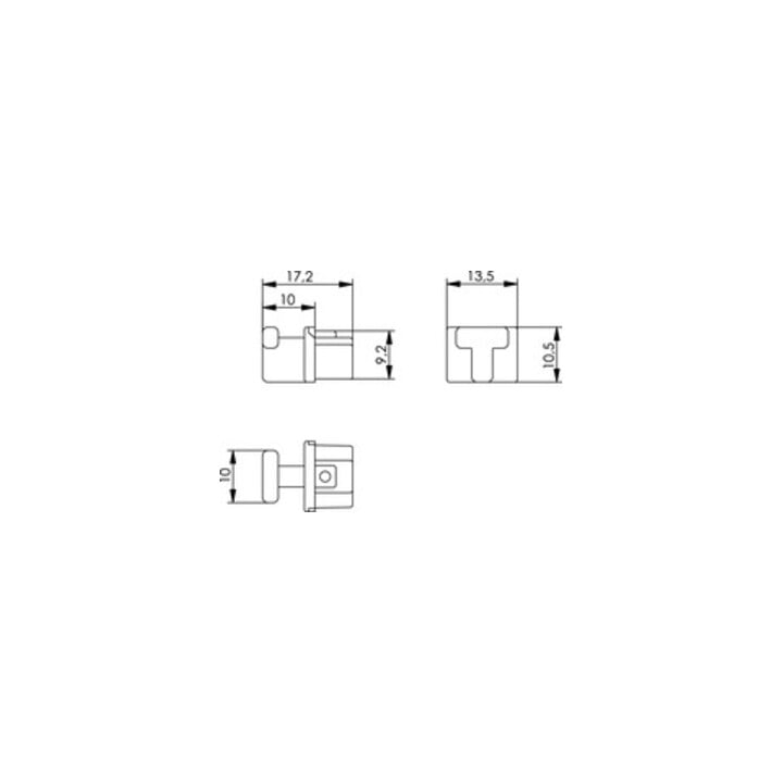 Telegärtner Staubschutzkappe f.RJ45-Bu,alpinweiss 100021266