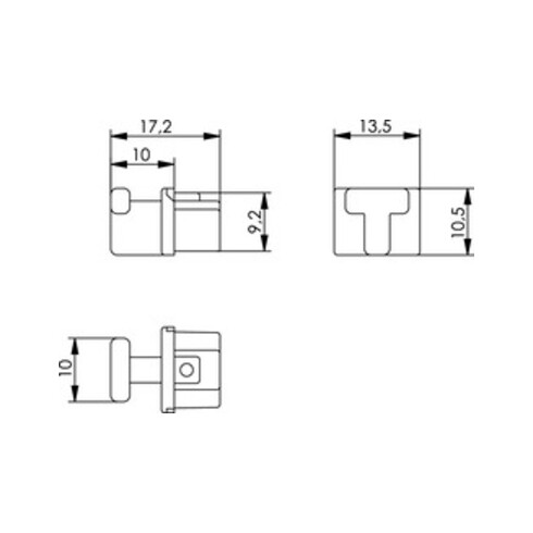 Telegärtner Staubschutzkappe f.RJ45-Bu,alpinweiss 100021266