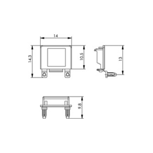 Telegärtner Staubschutzkappe sw f. AMJ/STX-Modul 100027359