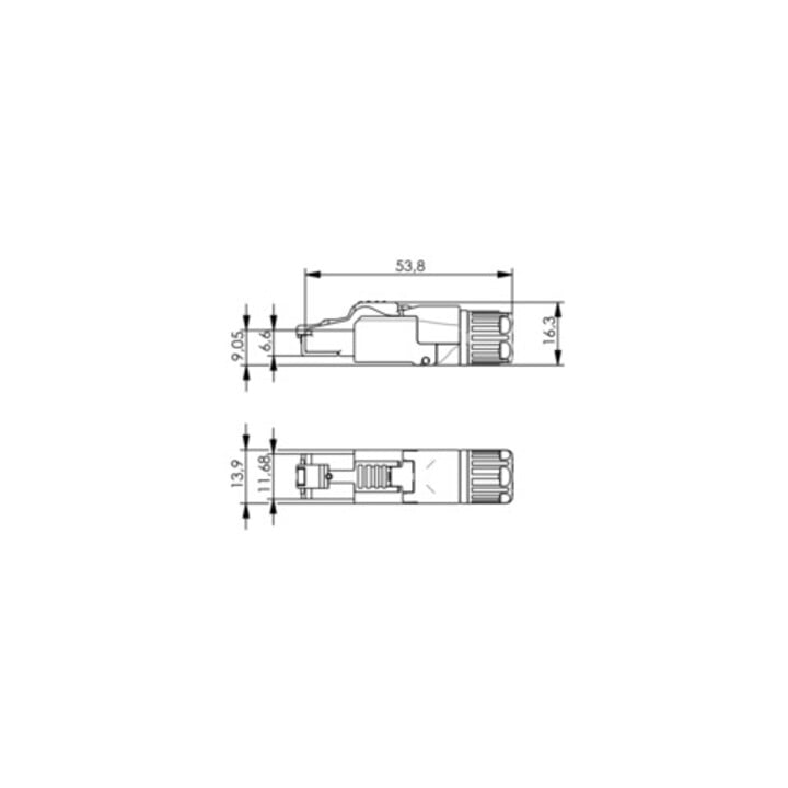 Telegärtner Stecker MFP8 IE 6A AWG22-24+27 T568A 100023084