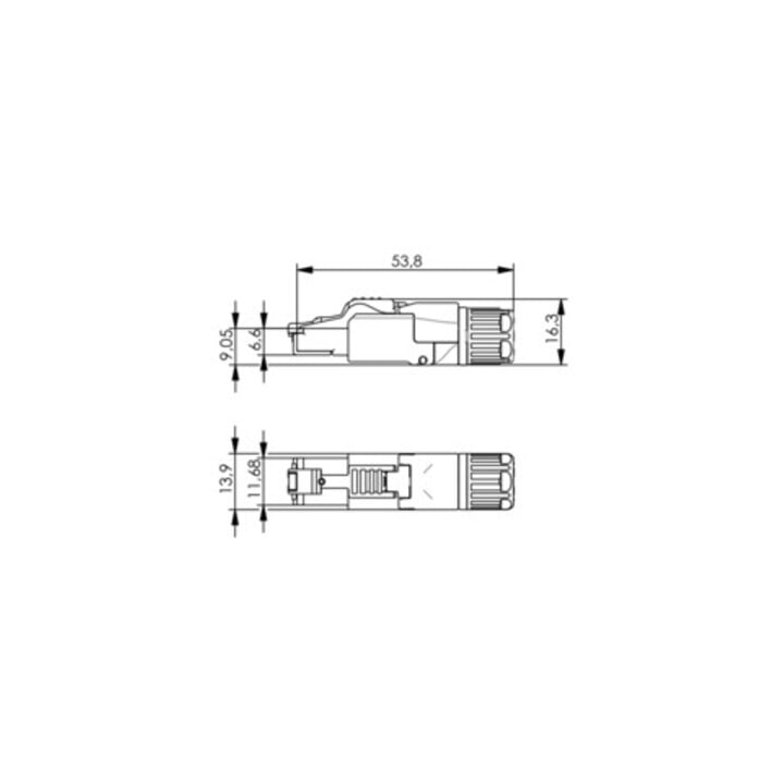 Telegärtner Stecker MFP8 IE 6A AWG22-24+27 T568A 100023084