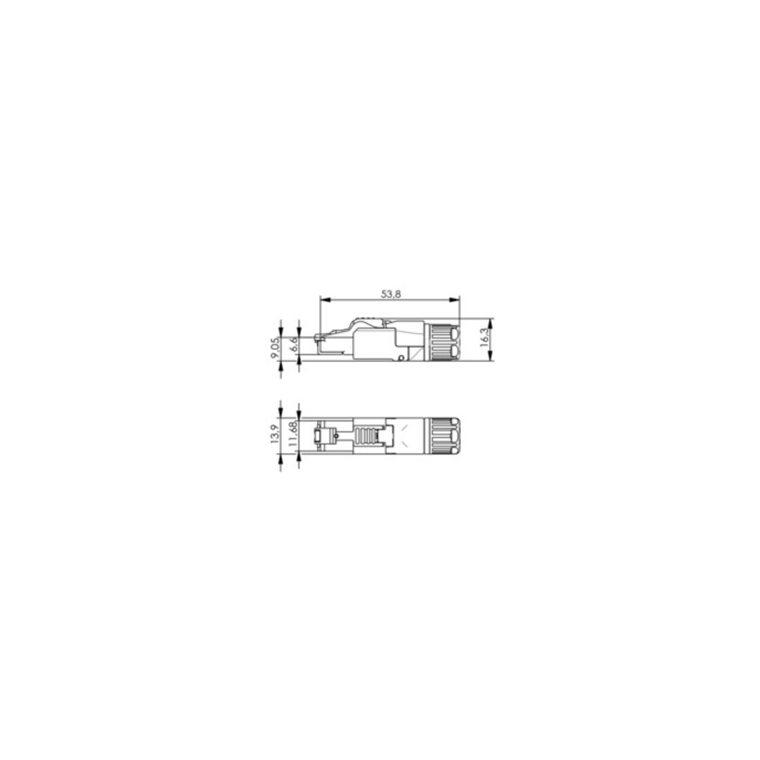 Telegärtner Stecker MFP8 IE AWG22-24+27 Profi 100023086