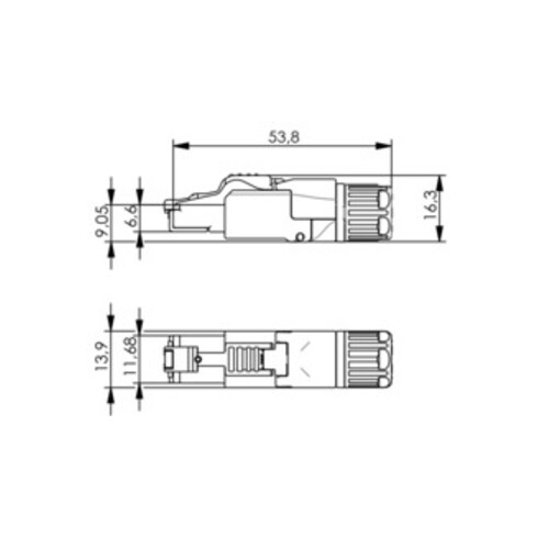 Telegärtner Stecker MFP8 IE AWG22-24+27 Profi 100023086