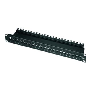 Telegärtner 19Z.AMJ Support modulaire 1U 24P vide noir AMJ-Mod 24PP/ub sw