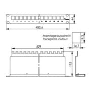 Telegärtner 19Z.AMJ Support modulaire 1U 24P vide noir AMJ-Mod 24PP/ub sw-5