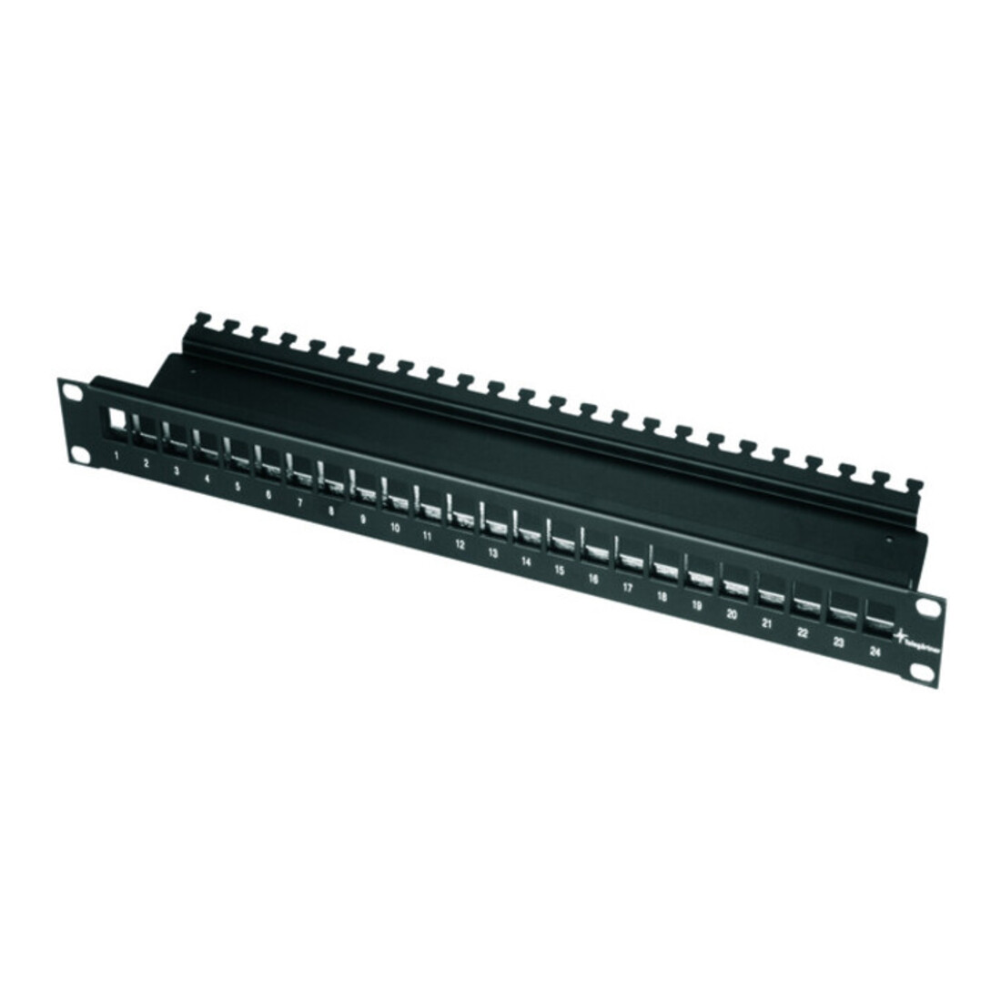 Telegärtner 19Z.AMJ Support modulaire 1U 24P vide noir AMJ-Mod 24PP/ub sw