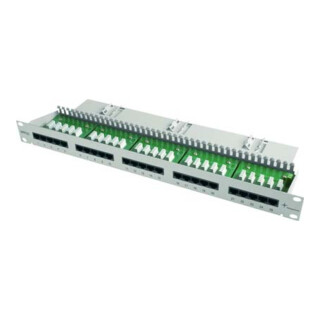 Telegärtner 19Z.Patch Panel 1U MPPI25-H Cat3, gris 100007025