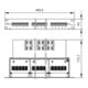Telegärtner 19Z.Patch Panel 1U MPPI25-H Cat3, gris 100007025