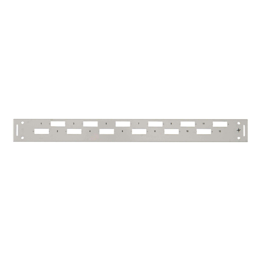 Telegärtner 19Z. Plaque frontale 1U pour 6x SCD/BaseV TN-FP6SCD-BV-1HE