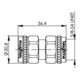 Telegärtner Accouplement N (M-M) 50 Ohm UG-57/U 100024149