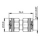 Telegärtner Accouplement N (M-M) 50 Ohm UG-57/U 100024149