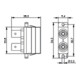 Telegärtner Adaptateur duplex ST/SC MM+SM à encastrer sans montage par vis 100007267