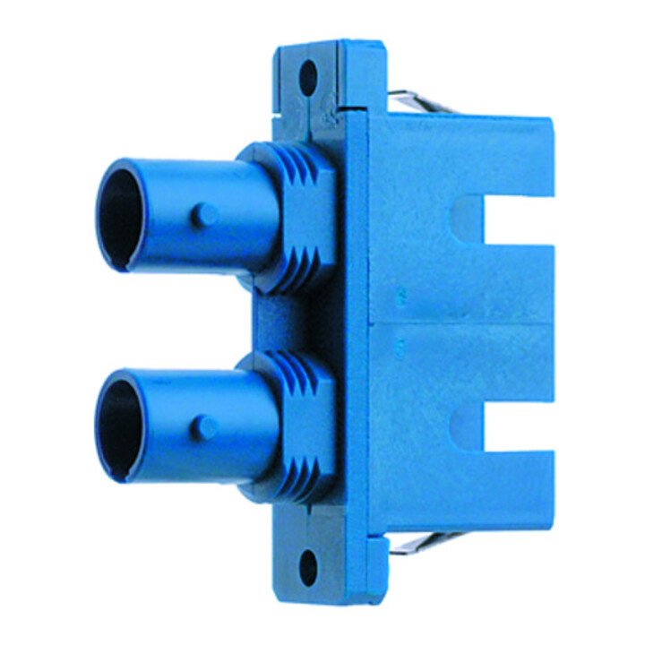 Telegärtner Adaptateur duplex ST/SC MM+SM à encastrer sans montage par vis 100007267