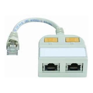 Telegärtner Adaptateur modulaire T 1x10/100BT, 1xISDN/g. 100023153